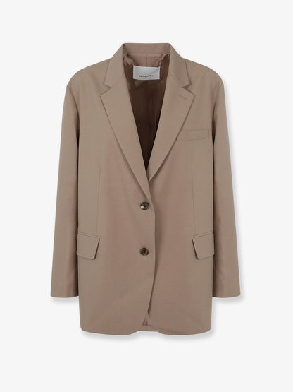The Frankie Shop Bea oversized blazer - Latte