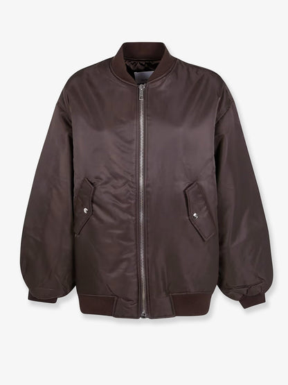 The Frankie Shop Astra nylon jacket - Brown