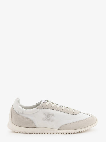 Celine Nylon Racer sneakers with Triomphe logo on the side - White