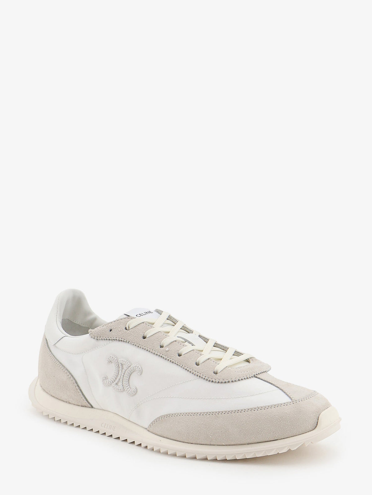 Celine Nylon Racer sneakers with Triomphe logo on the side - White
