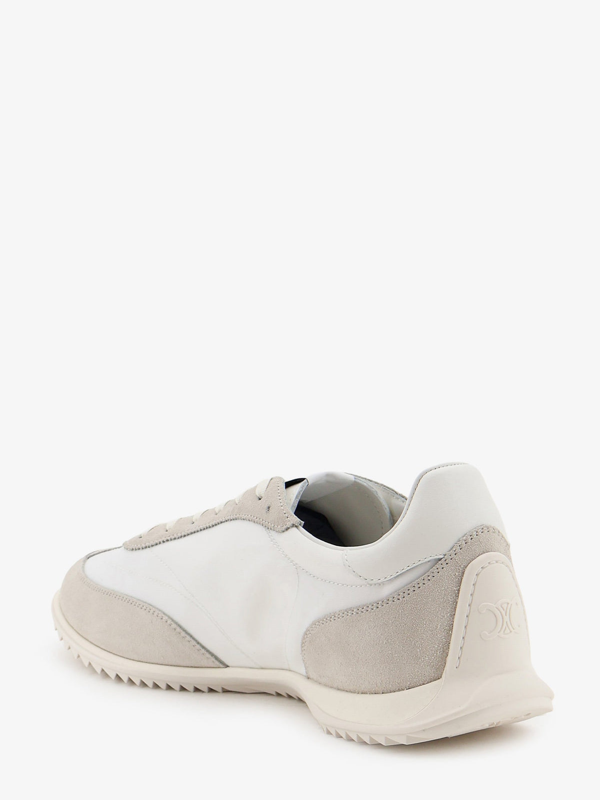 Celine Nylon Racer sneakers with Triomphe logo on the side - White