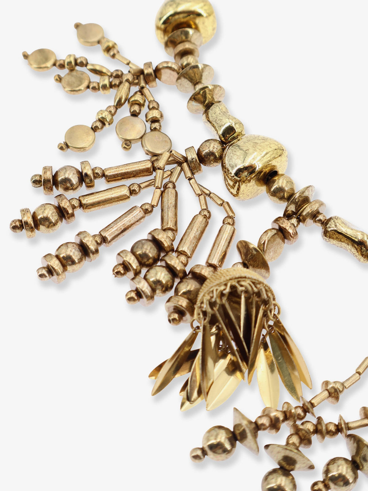 Dries Van Noten Tassel Pendant brass and resin necklace - Oldbrass