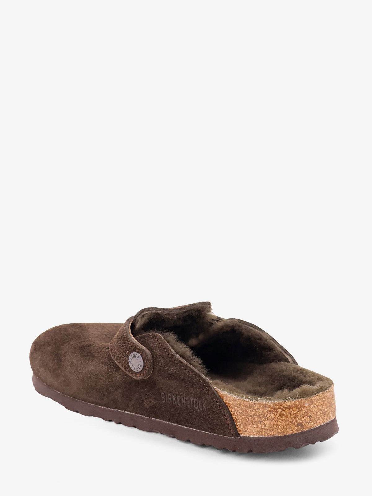Birkenstock Boston VL/Shearling suede clog - Mocca