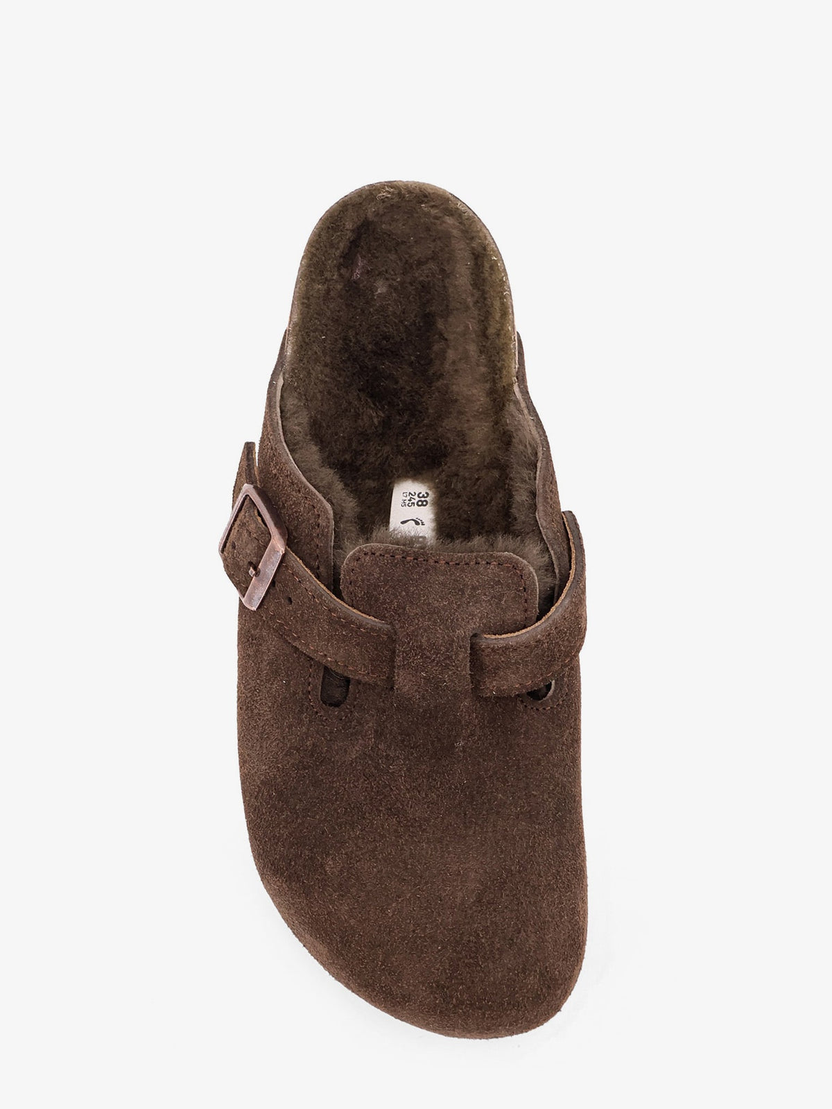 Birkenstock Boston VL/Shearling suede clog - Mocca