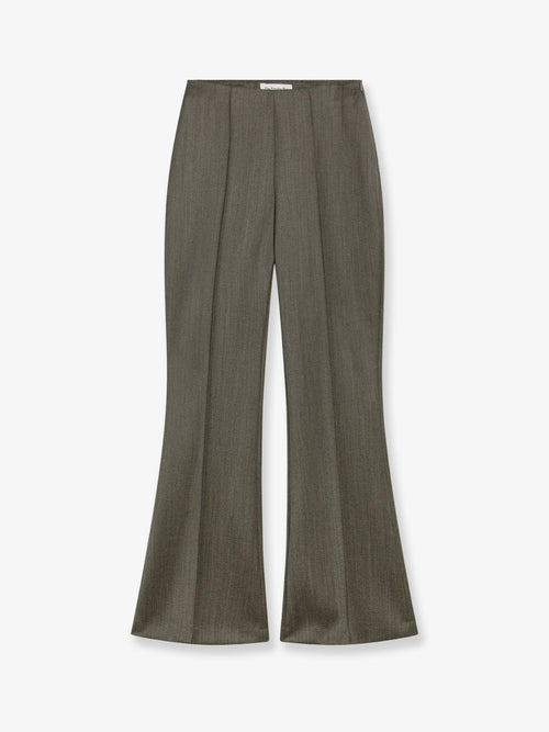 The Frankie Shop Dessa wool trousers - Beigemelange