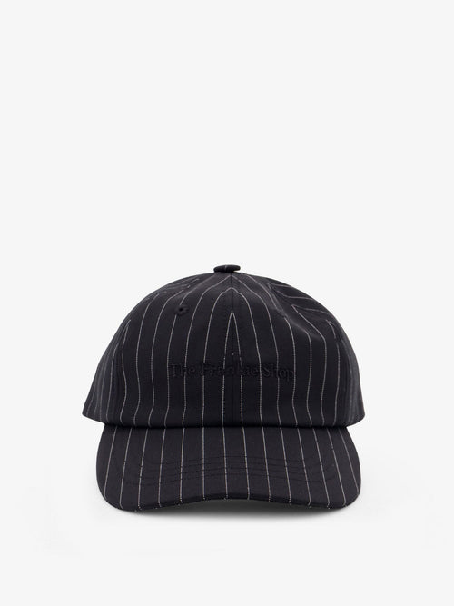 The Frankie Shop Frankie Baseball Cap - Black/White Pinstripe