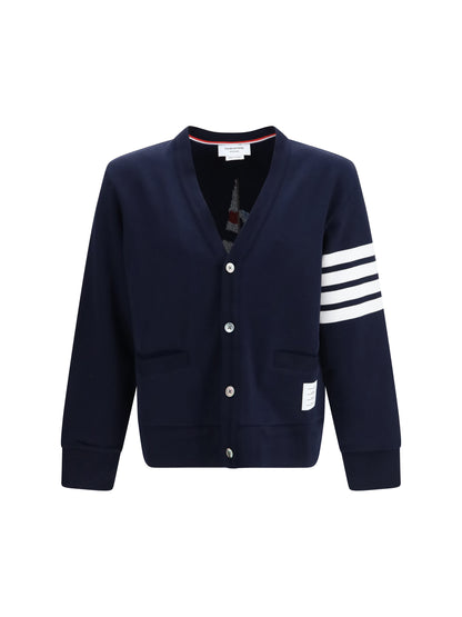 Thom Browne 4-Bar Boat cotton Cardigan - Navy