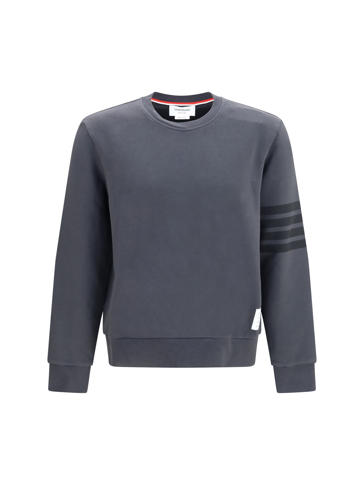 Thom Browne 4-Bar cotton crewneck Sweatshirt - Charcoal