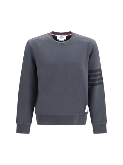 Thom Browne 4-Bar cotton crewneck Sweatshirt - Charcoal