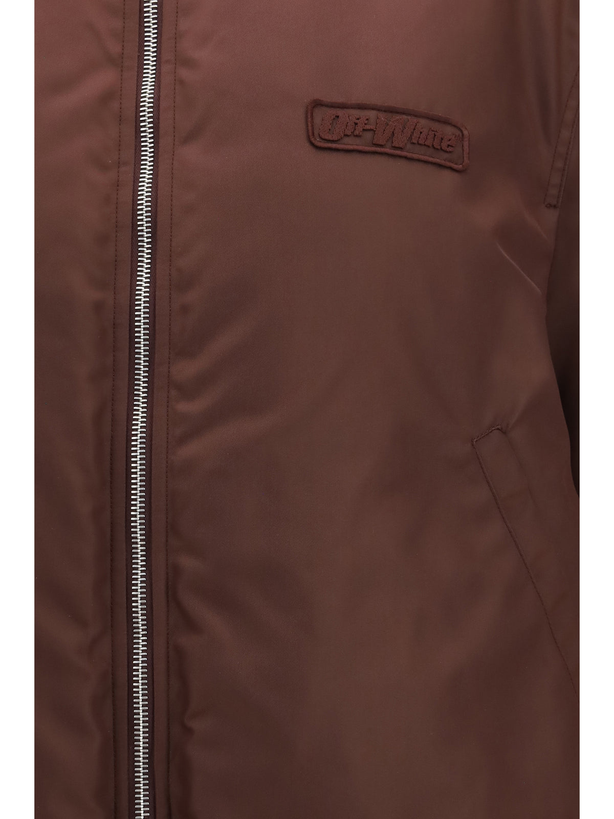 Off-White Embroidered logo nylon Bomber Jacket - Port Royal Port Royal