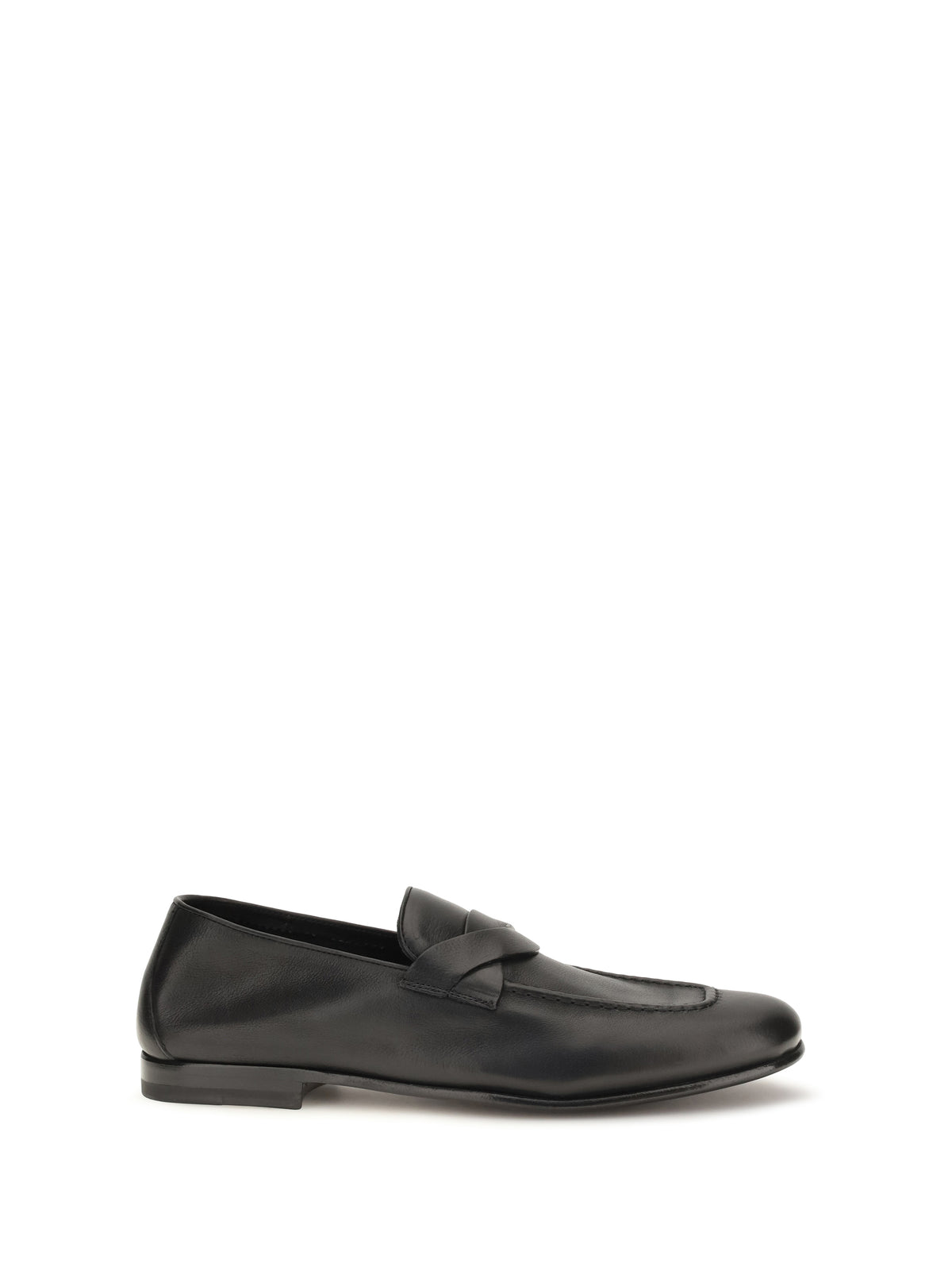 Tom Ford Gigi Loafers with woven strap - Black