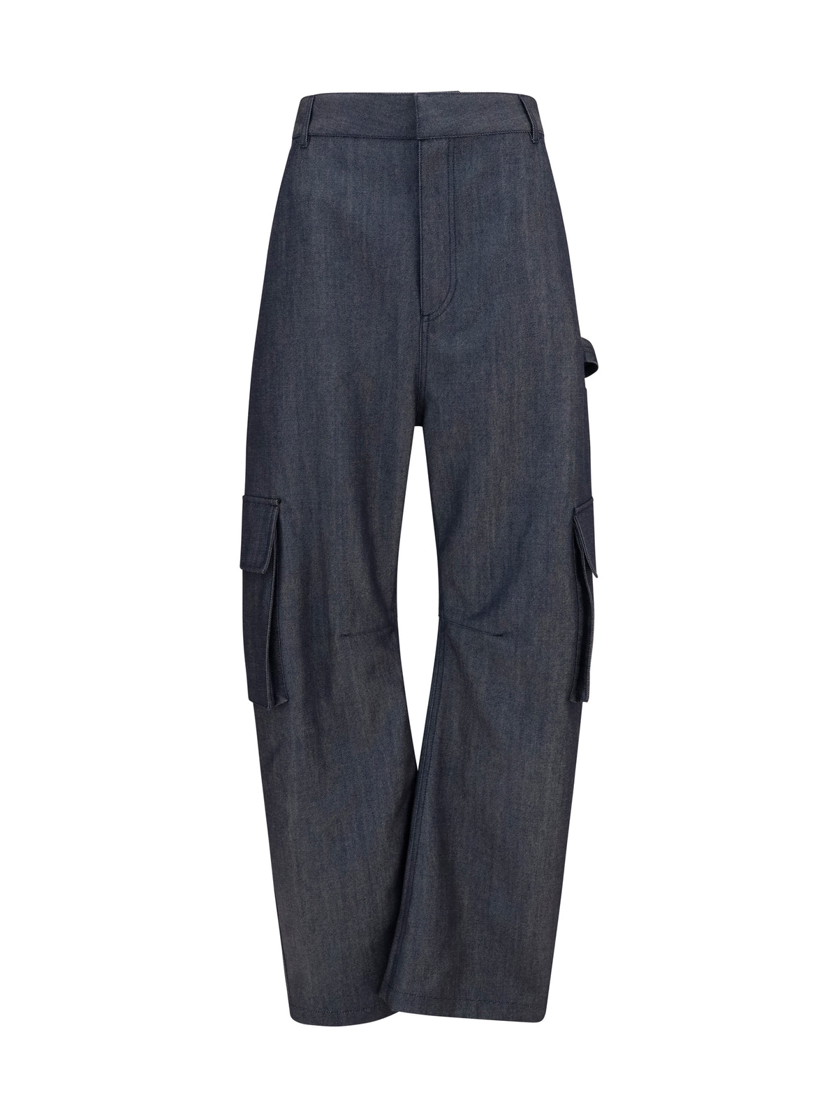 Balenciaga Denim print Cargo Pants - Dark Navy