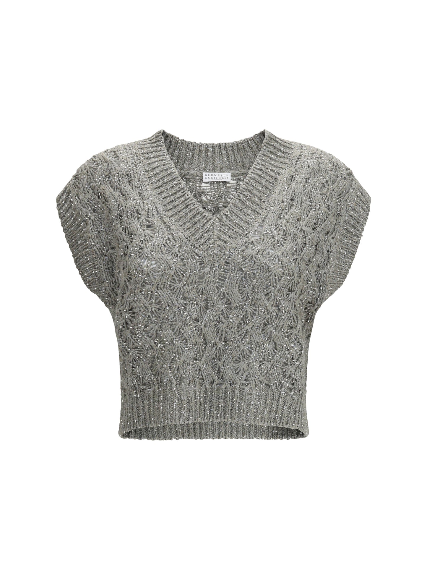 BRUNELLO CUCINELLI Silk blend sequined Vest