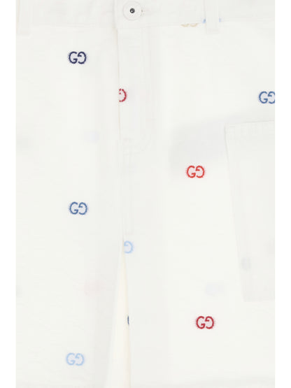 GUCCI GG cotton denim jacquard Skirt for Girl