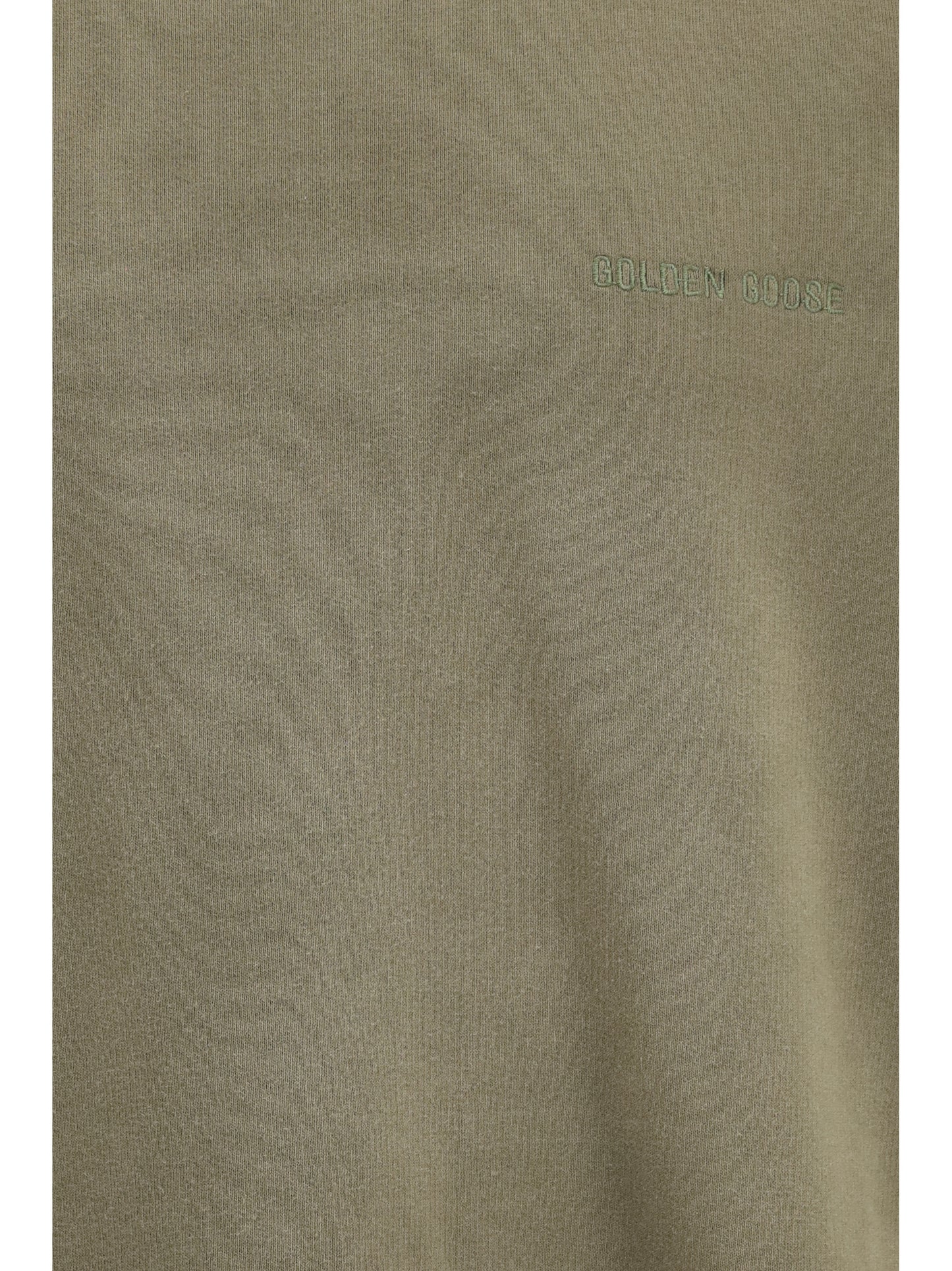 GOLDEN GOOSE Journey unisex Crew neck in garment-dyed cotton fleece