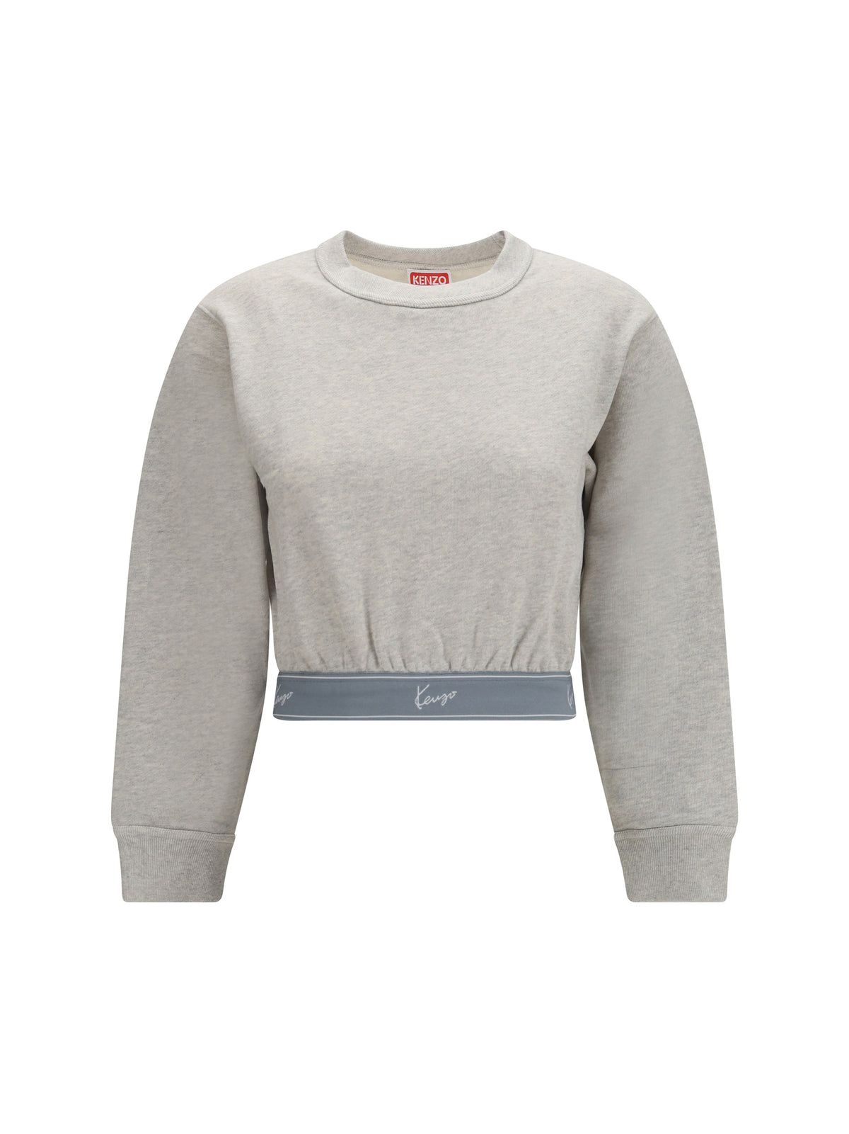 Kenzo Cropped Sweatshirt - Pale Grey