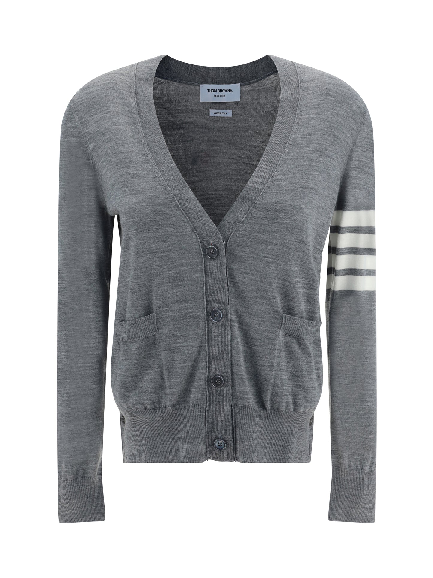 THOM BROWNE Merino Wool Cardigan