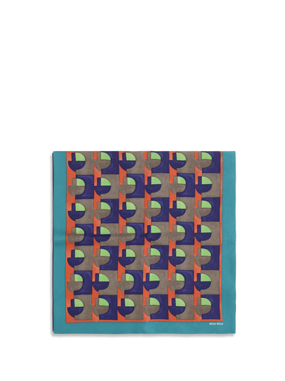 Miu Miu Geometric print Scarf - Assenzio+Begonia
