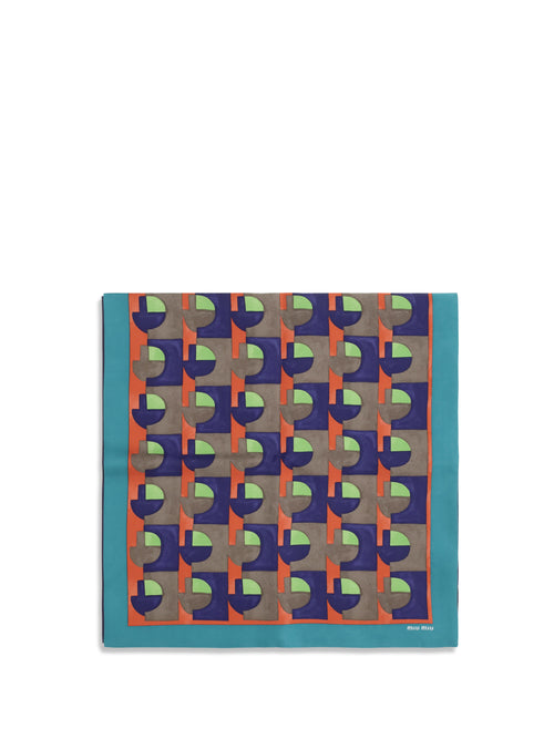 Miu Miu Geometric print Scarf - Assenzio+Begonia