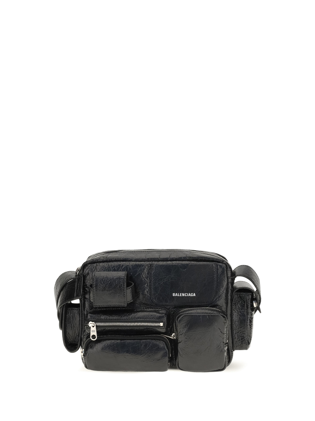 Balenciaga Superbusy Messenger Shoulder Bag - Black