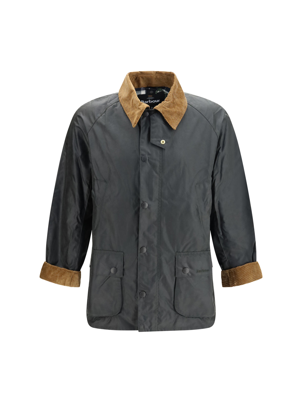 Barbour Festive Ashby waxed Jacket - Sage/Evergreen