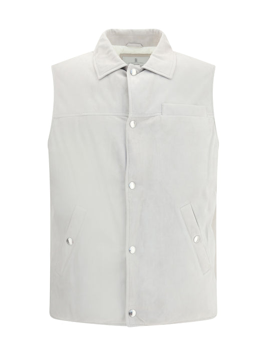 BRUNELLO CUCINELLI Padded leather Vest