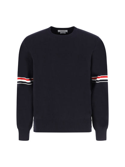 Thom Browne Cotton crewneck Sweater - Navy