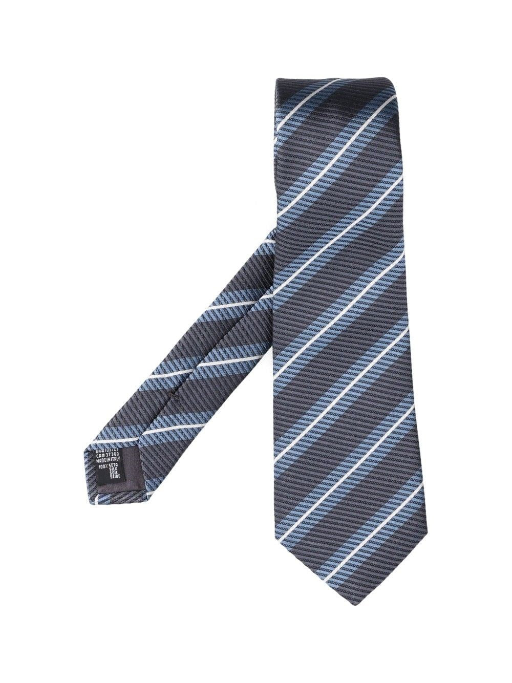 Giorgio Armani Regimental Tie - Grey