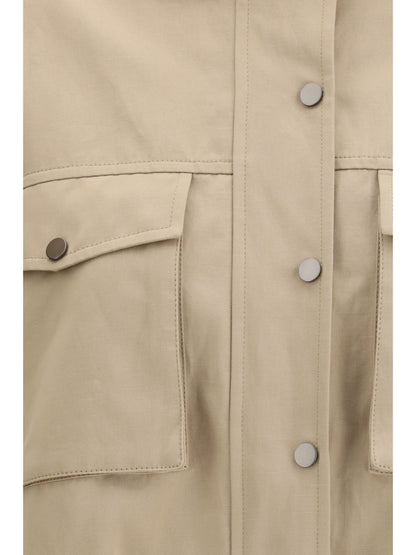 BRUNELLO CUCINELLI Double closure with zip and snap buttons Jacket