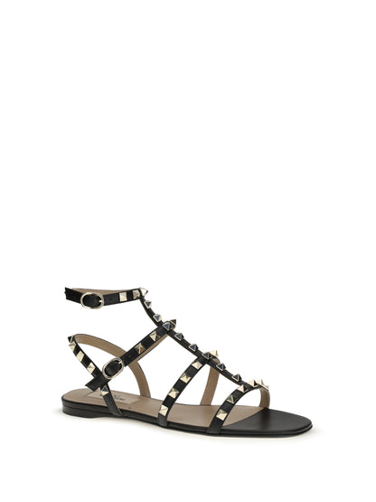 Valentino Garavani Rockstud leather Sandals - Black