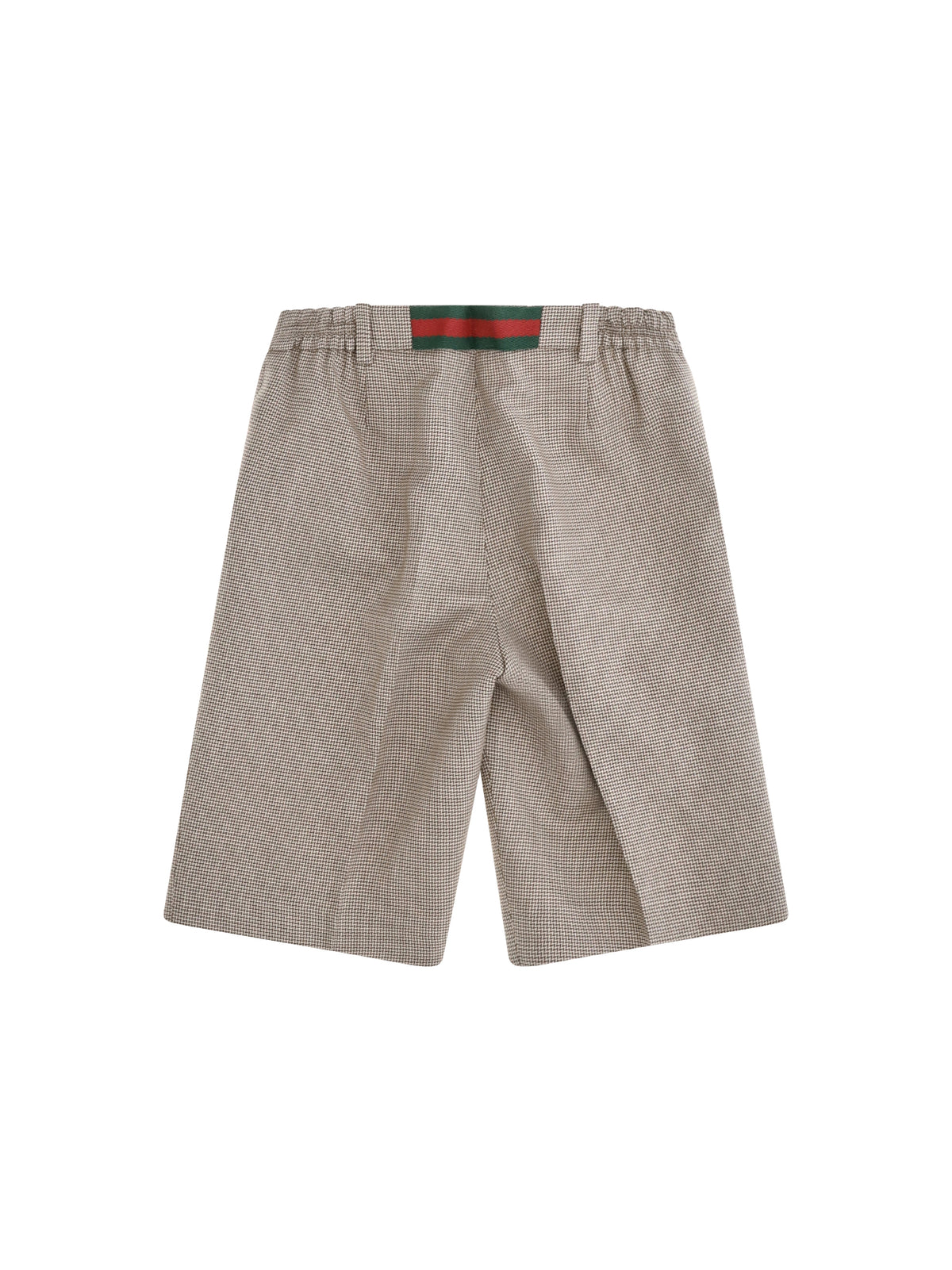 Gucci Wool Bermuda Shorts for Boy - Brown/Cream/Mix
