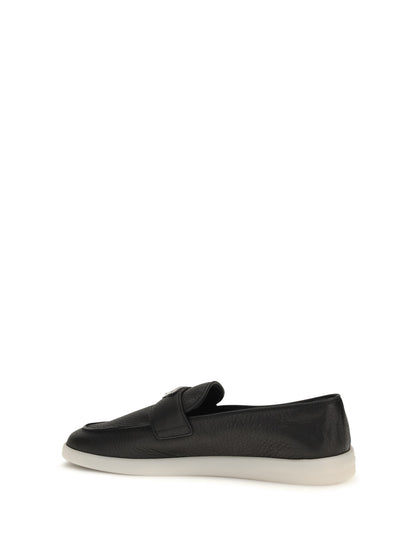 Prada Leather Loafers - Black 1