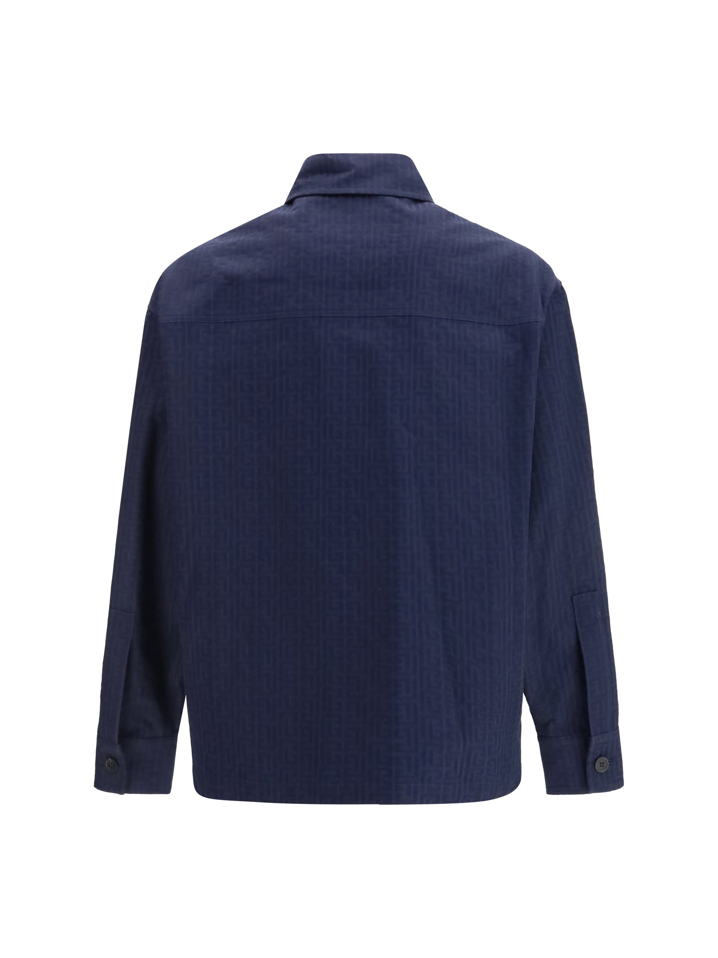 BALMAIN Cotton monogram jacquard Overshirt