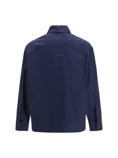 BALMAIN Cotton monogram jacquard Overshirt