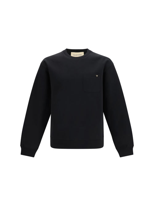 Valentino Sweatshirt with pocket and VLogo - Black