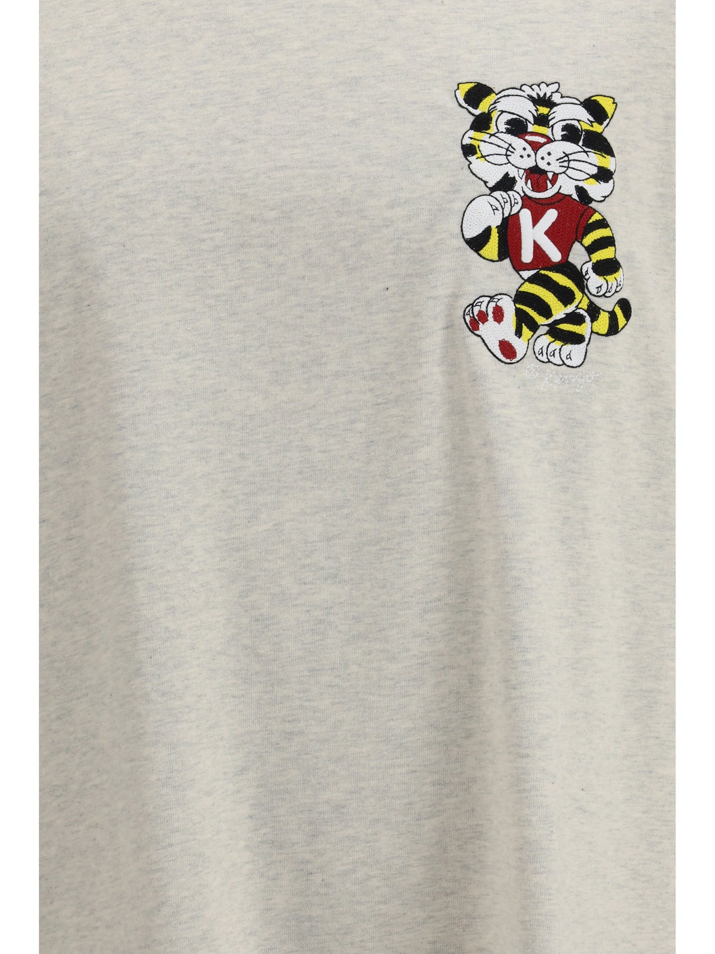 KENZO Wild Tiger motif embroidered on the chest oversized T-shirt