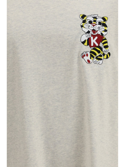 KENZO Wild Tiger motif embroidered on the chest oversized T-shirt