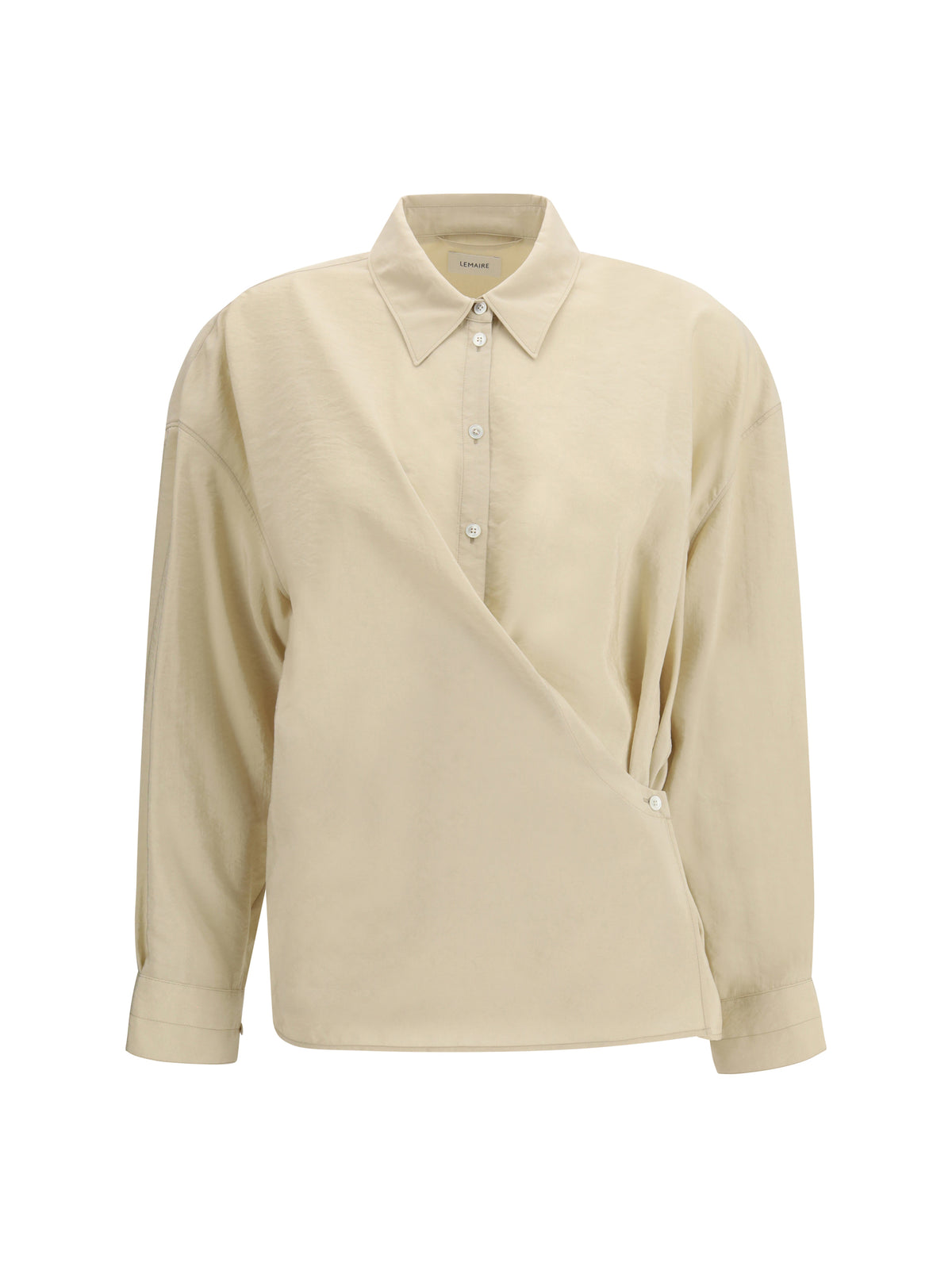Lemaire Draped Shirt - Oat Milk