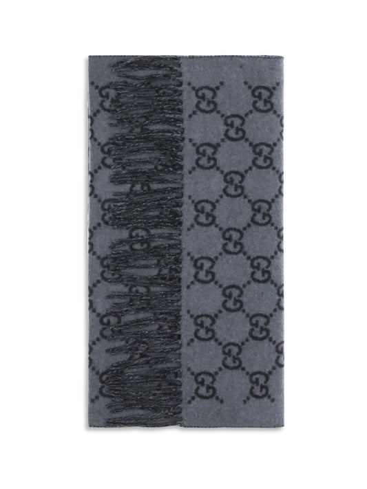 Gucci GG cashmere Scarf - Graphite/Black