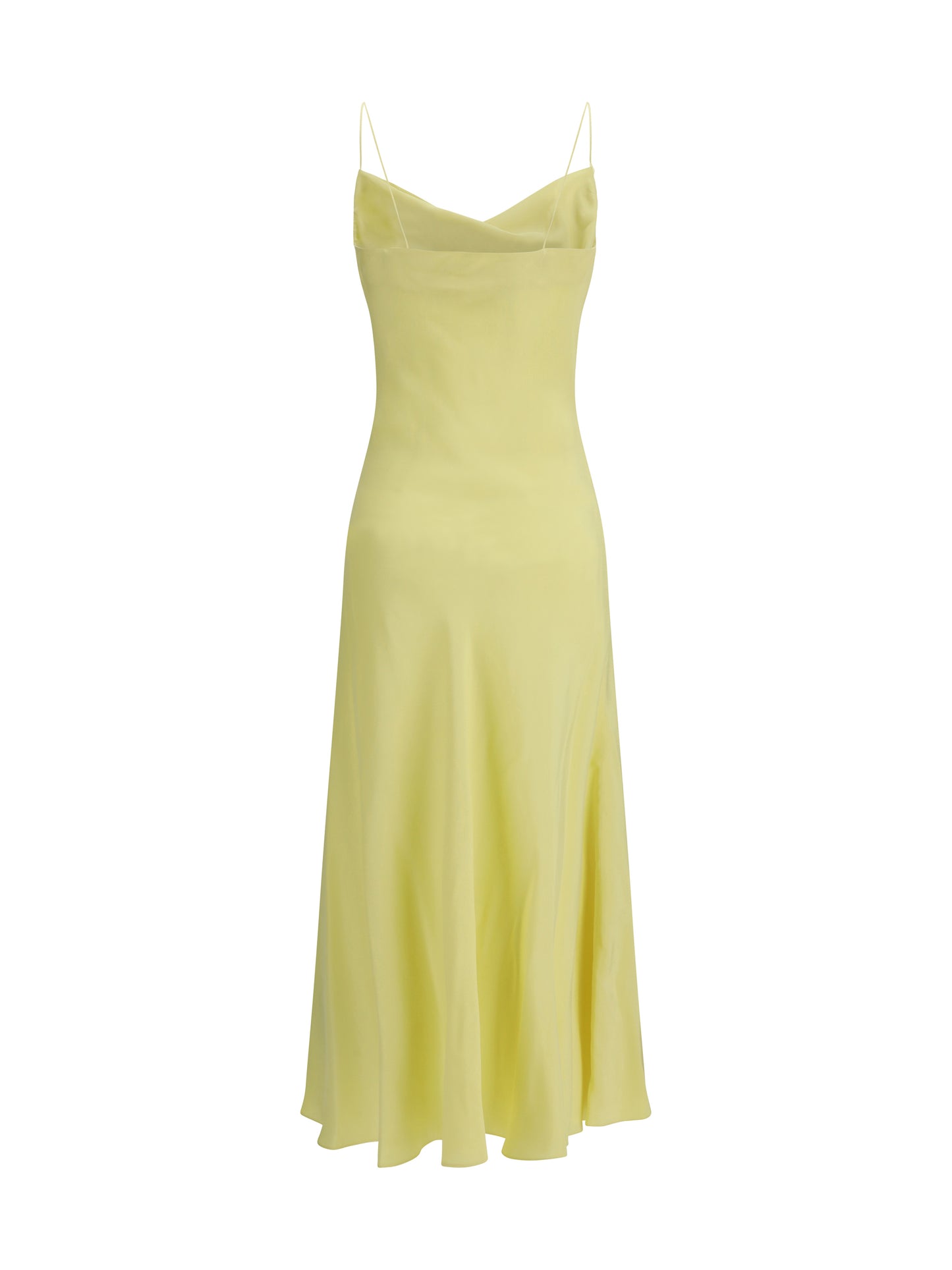 BALMAIN Long silk satin Dress with straps