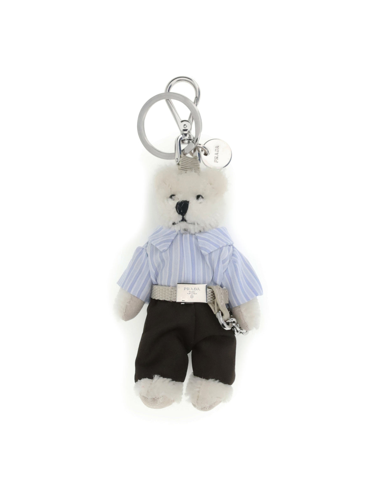 Prada Teddy Keychain - White