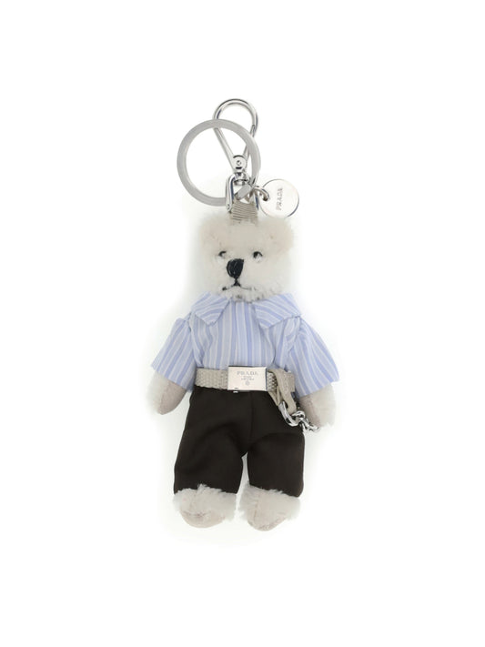 Prada Teddy Keychain - White