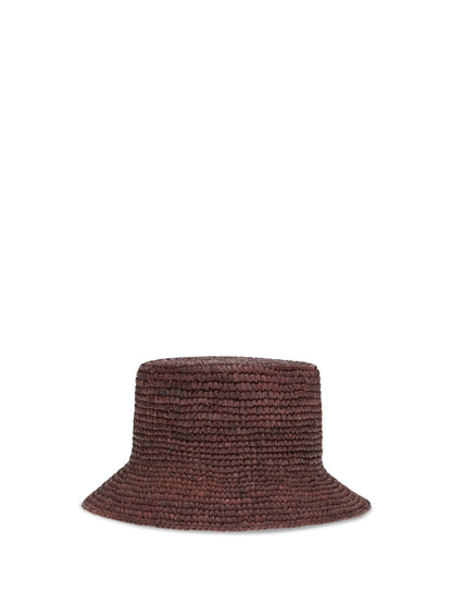 VIVIENNE WESTWOOD Orb raffia Bucket Hat