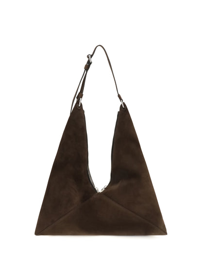 Moschino Suede Hobo Tote Bag - Cioccolato