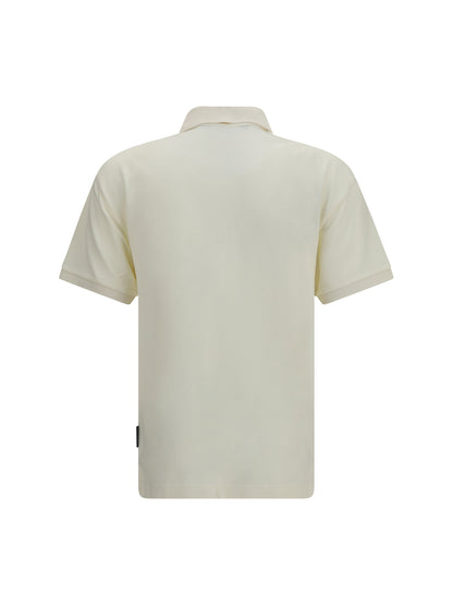 Palm Angels Cotton Polo with embroidered logo - Off White - Anthracite