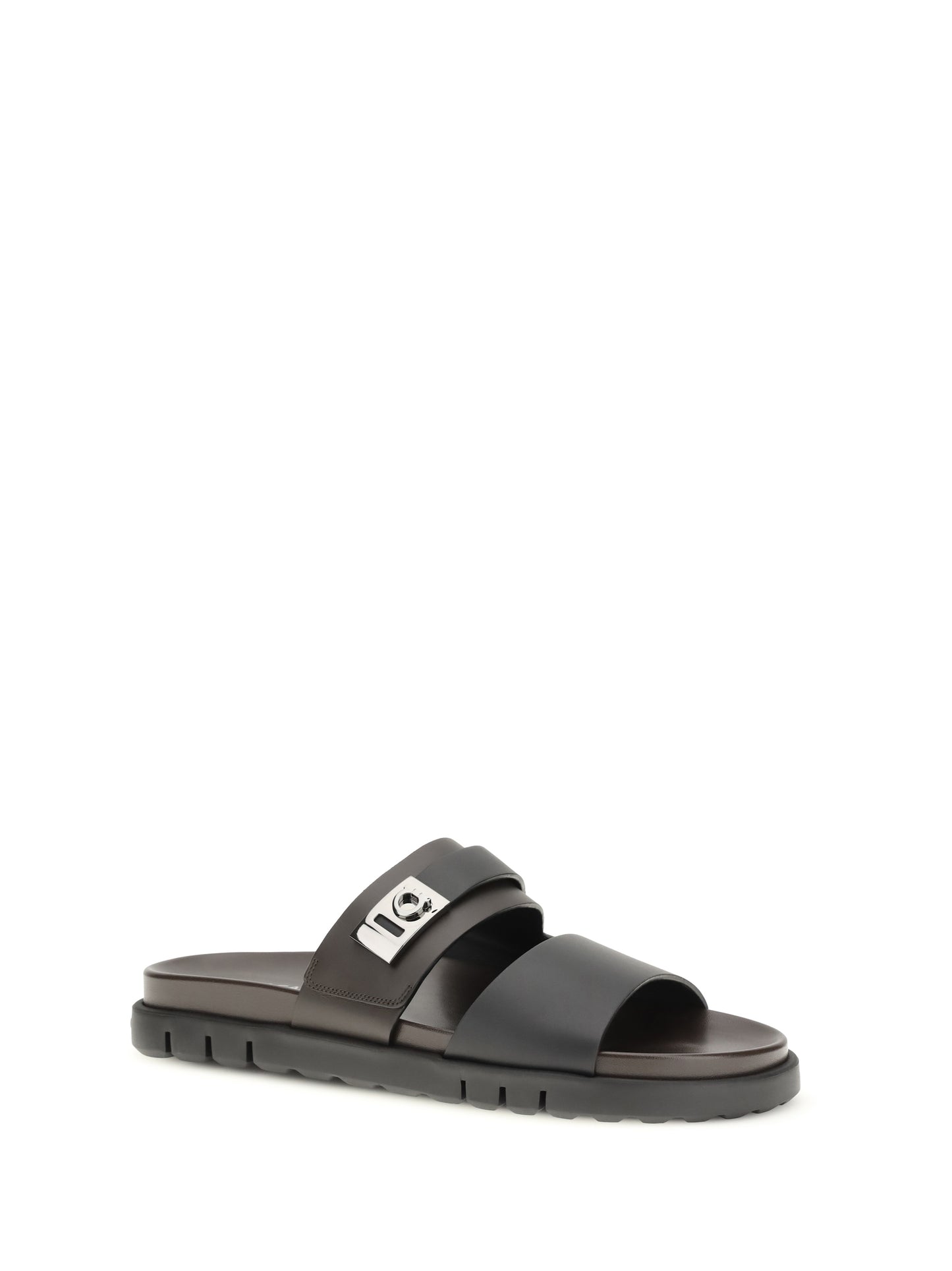 FERRAGAMO Double-strap leather Sandals