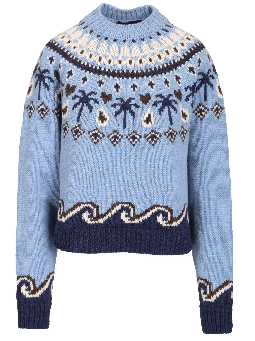 Alanui Sweet Winter Sweater - Sky Blue