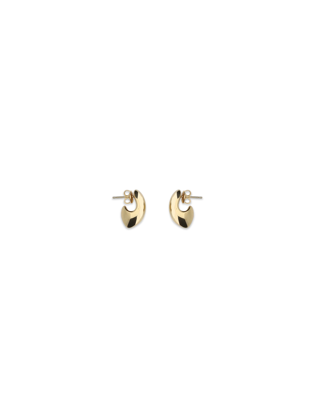 Bottega Veneta Small disc Earrings - Yellow Gold