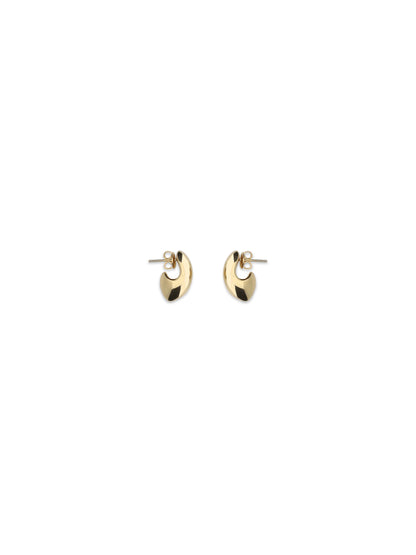 Bottega Veneta Small disc Earrings - Yellow Gold
