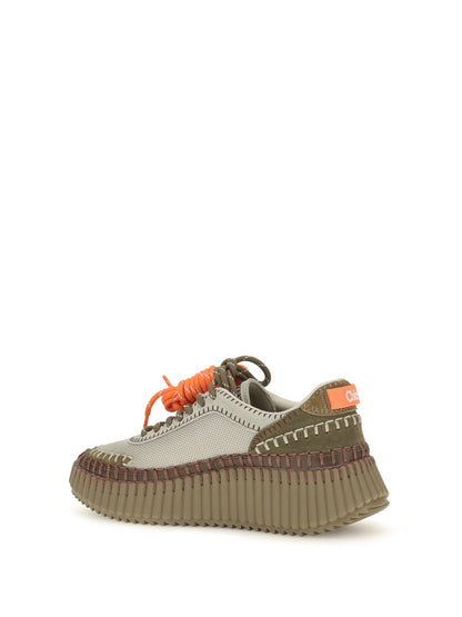 Chloé Nama Sneakers - Army Green